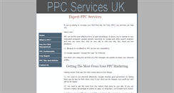 Desktop Screenshot of ppc-services-uk.co.uk