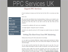 Tablet Screenshot of ppc-services-uk.co.uk